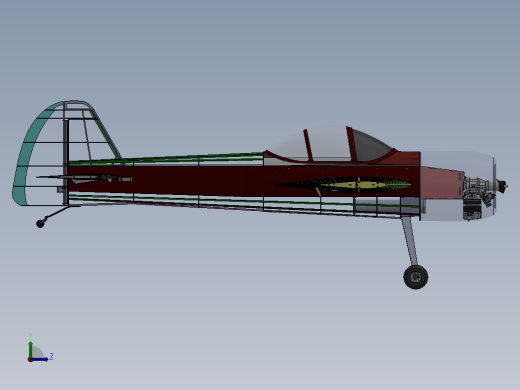 特技飞机油动航模左视缩略图