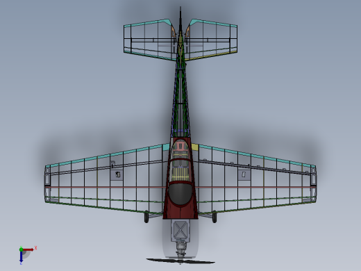 特技飞机油动航模俯视缩略图