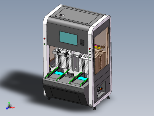 Tray盘自动上料机sw17可编辑