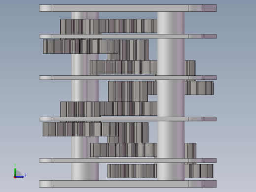 蜘蛛四足仿生机构左视缩略图