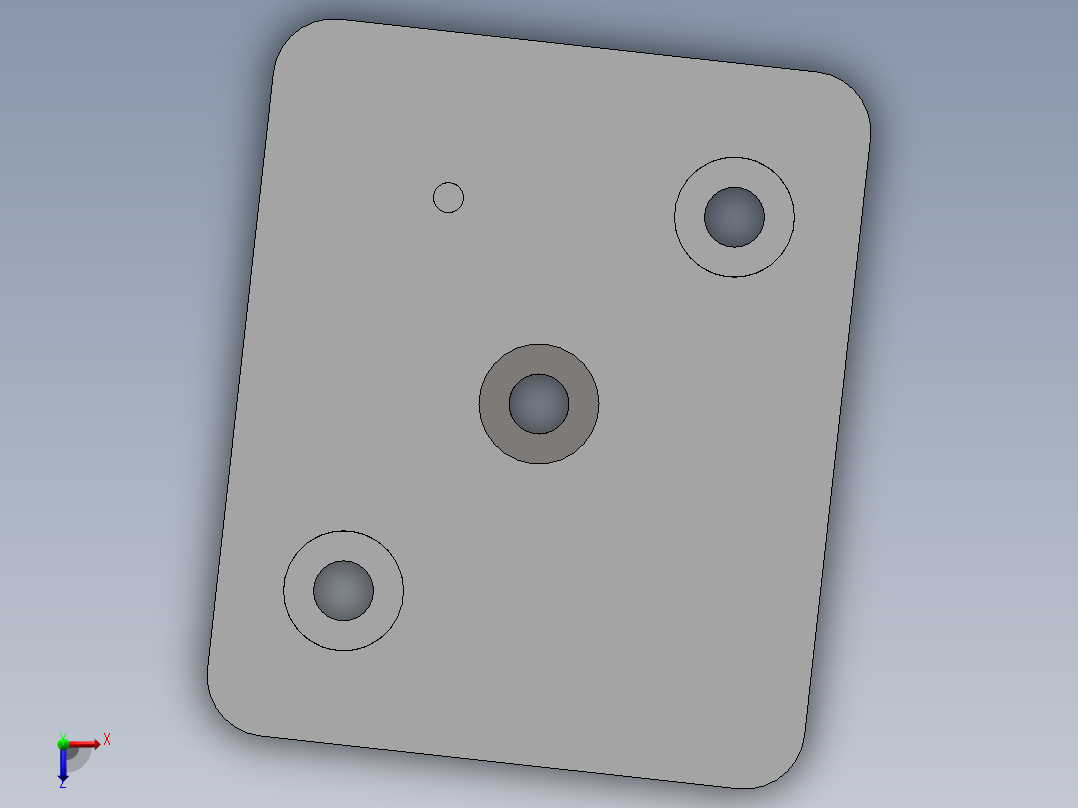 蜘蛛四足仿生机构俯视图