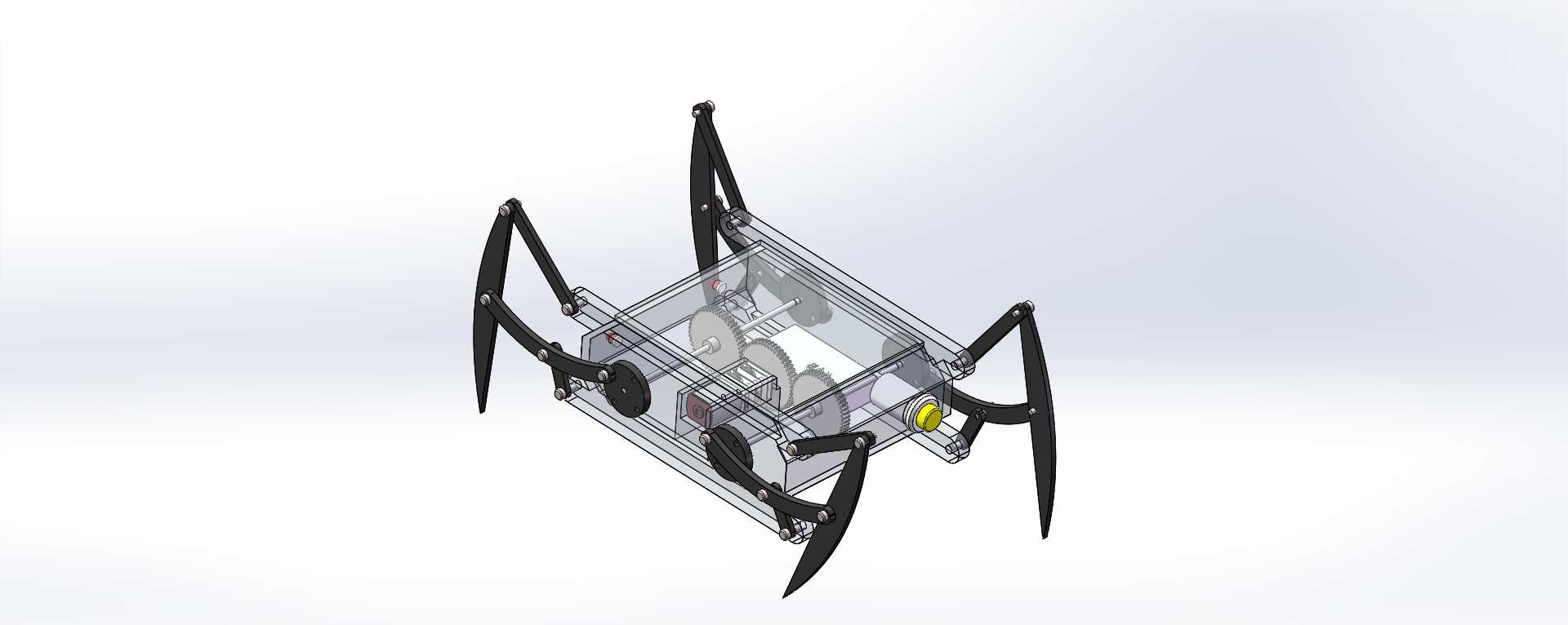 蜘蛛四足仿生机构