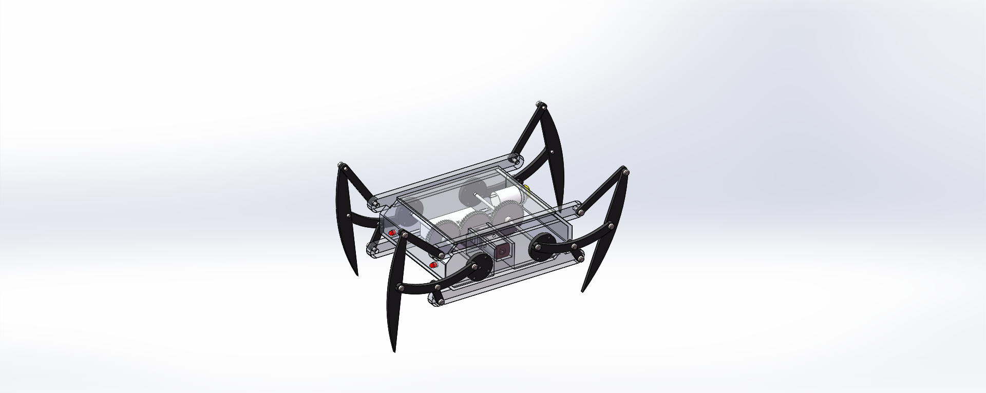 蜘蛛四足仿生机构