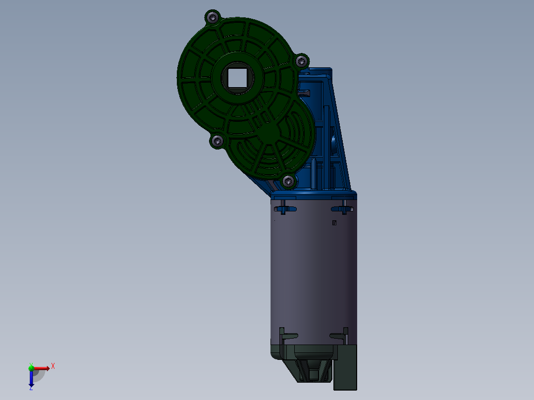汽车座椅电动调角器俯视图