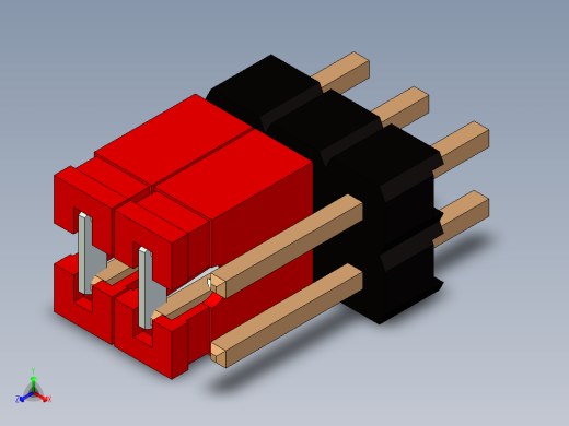 带跳线的排针-pinheader 2x3 and 2 jumpers