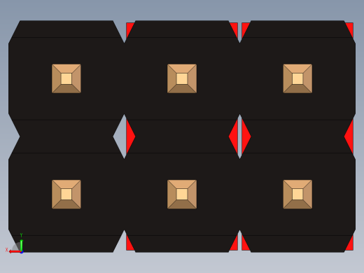 带跳线的排针-pinheader 2x3 and 2 jumpers后视缩略图
