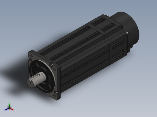 利川80毫米1KW伺服带中断正等轴测缩略图