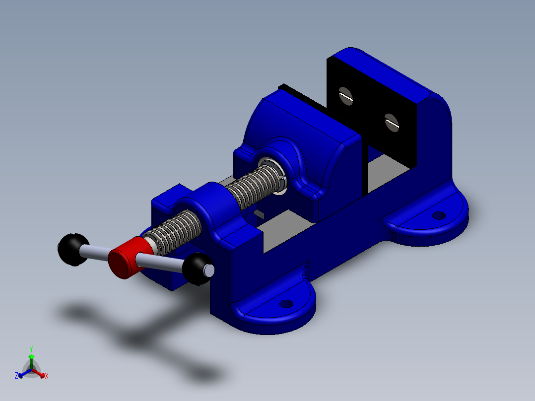 台钳 (51)正等轴测图