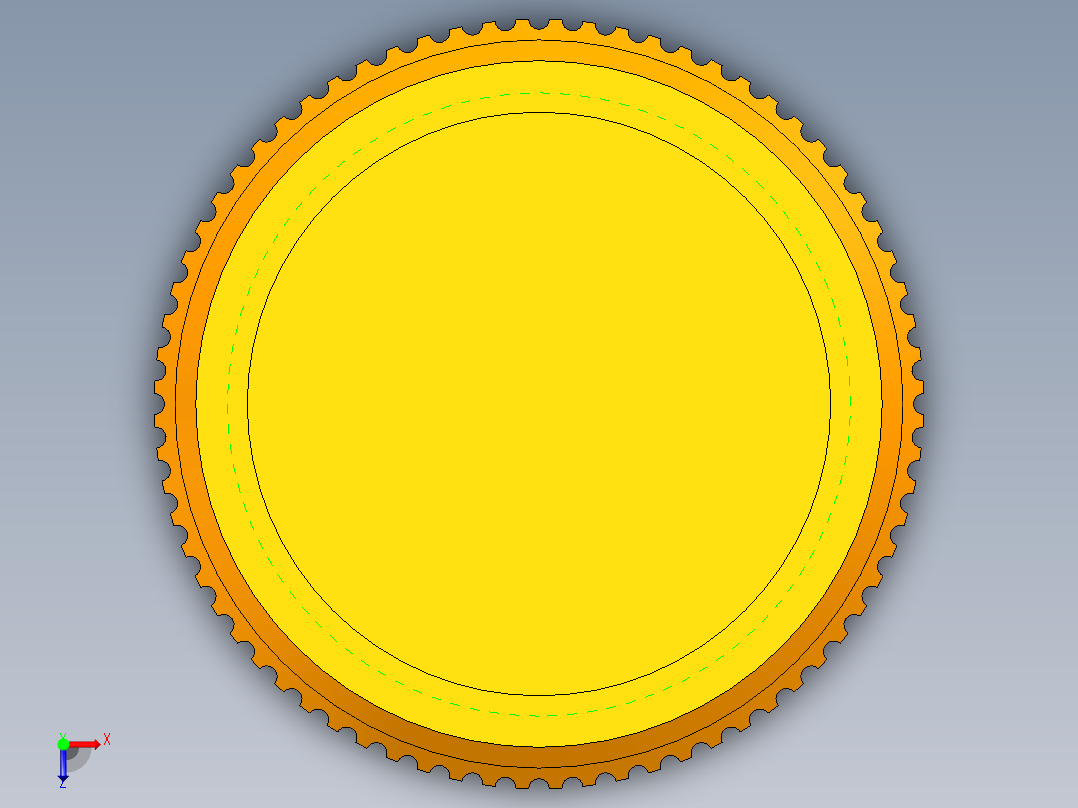 UG滑轮机构模型俯视图