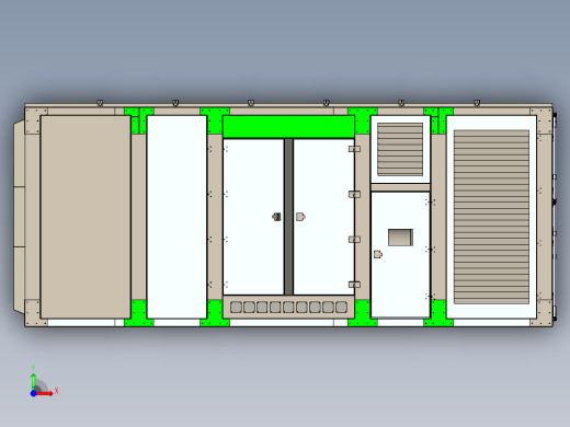 2100 kVA柴油发电机前视缩略图