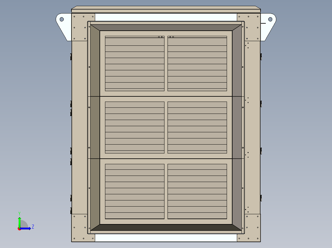 2100 kVA柴油发电机左视图