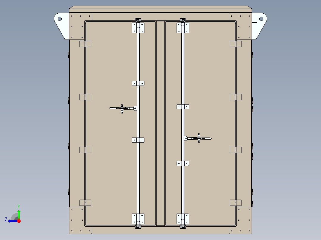2100 kVA柴油发电机右视图