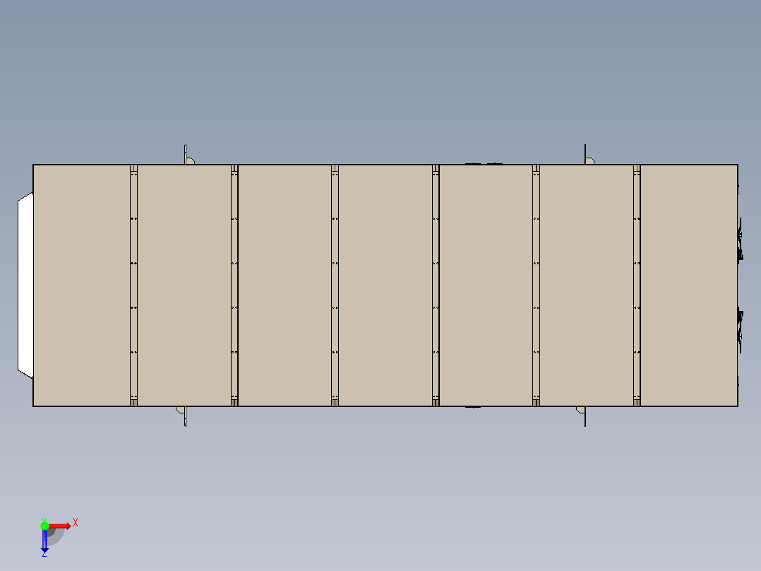 2100 kVA柴油发电机俯视图