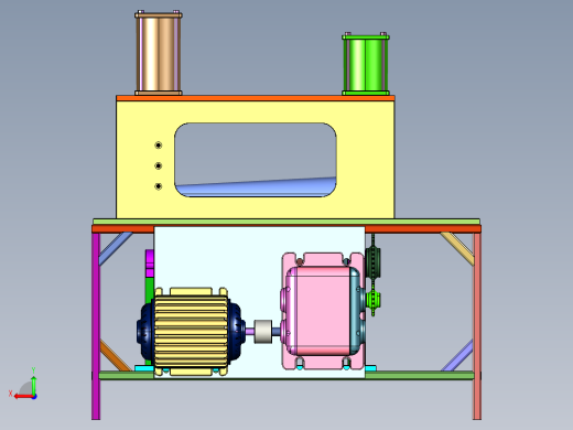 液压机械锥形卷板机后视缩略图