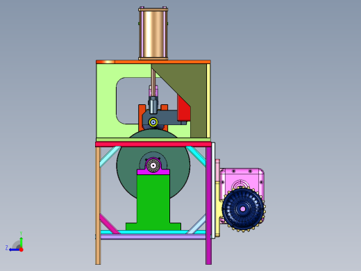液压机械锥形卷板机右视缩略图