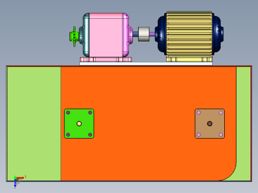 液压机械锥形卷板机俯视缩略图