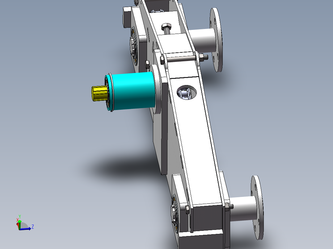 新型行走车轮架组装-新型遥控全地形八轮驱动运输车2