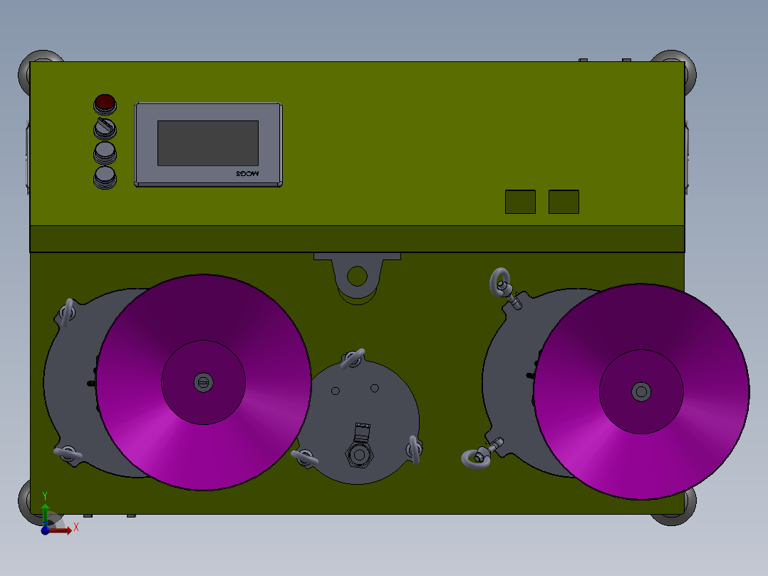 AB胶灌胶机前视图