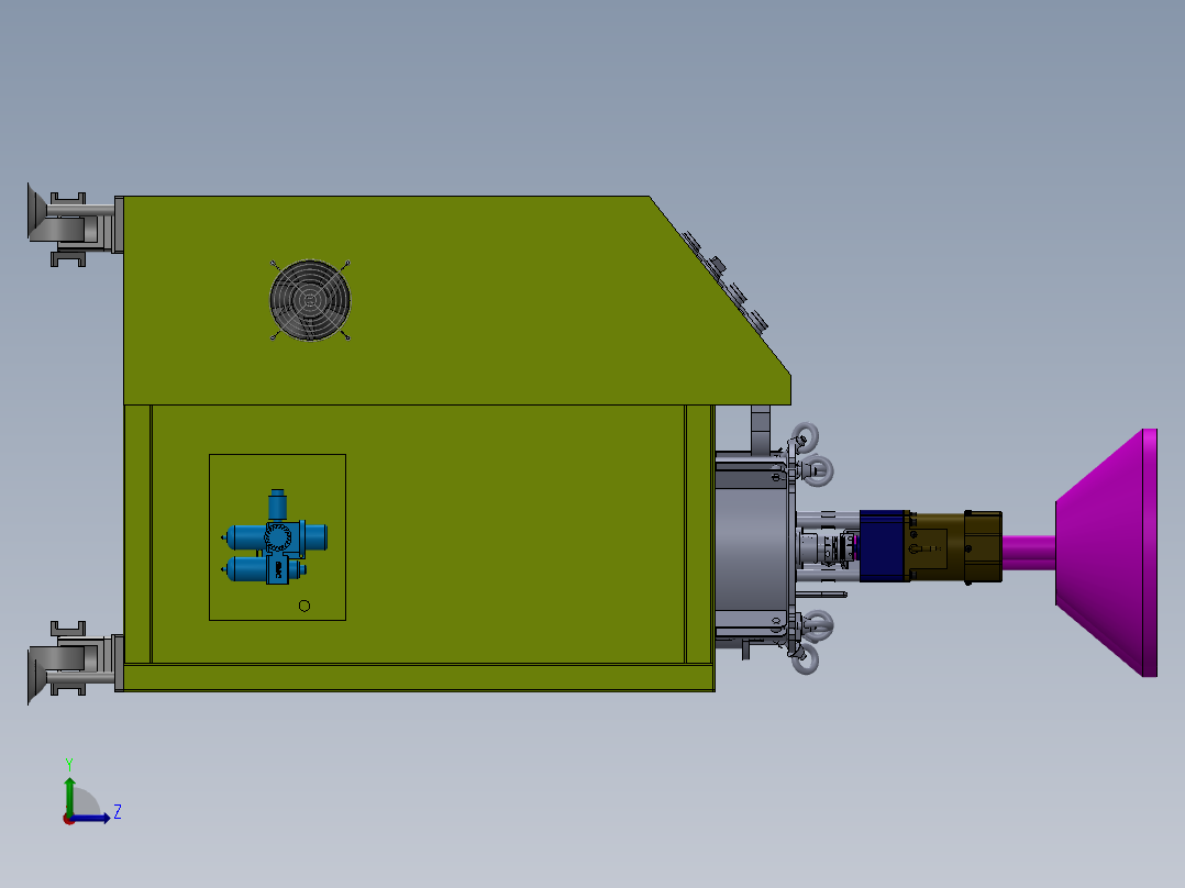 AB胶灌胶机左视图