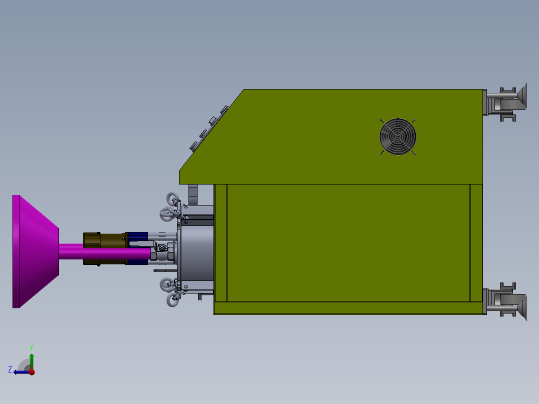 AB胶灌胶机右视图