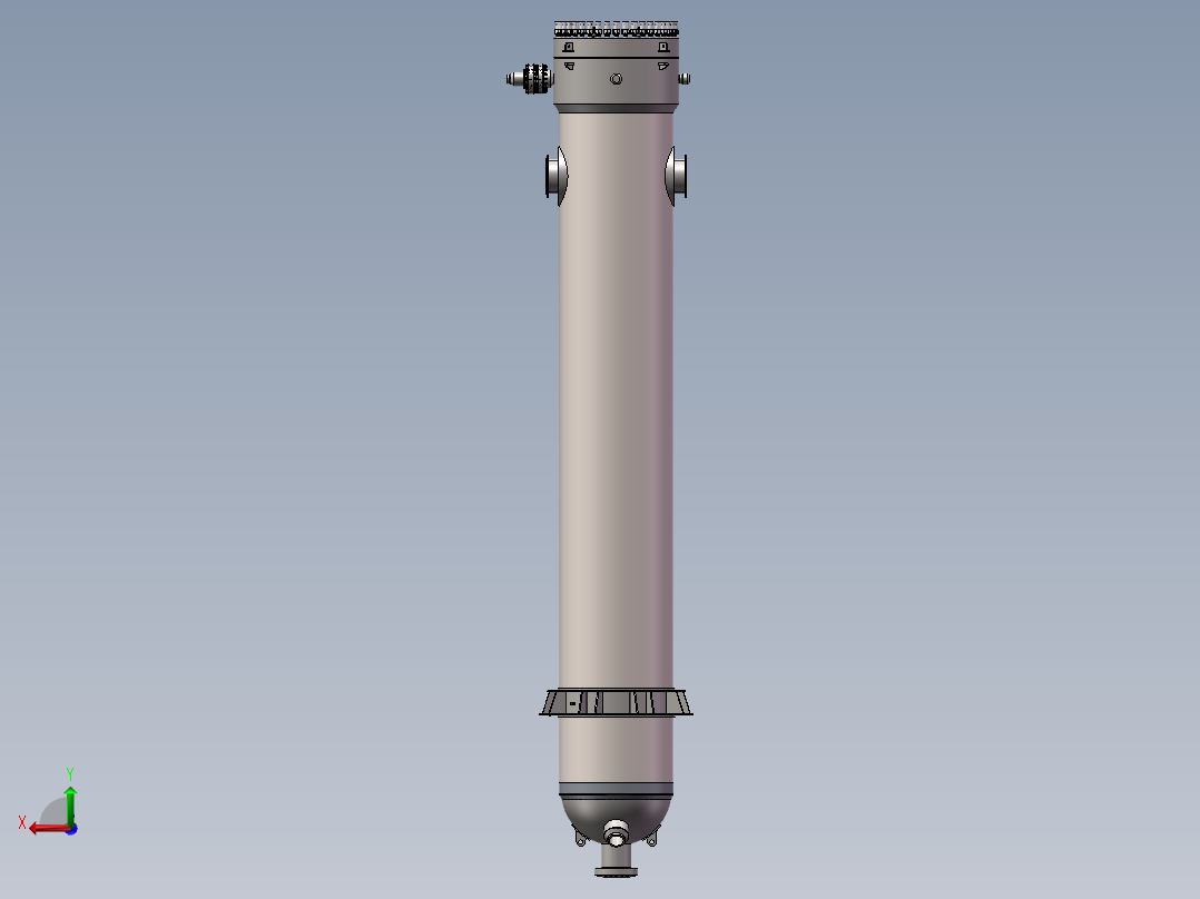 氨合成塔外壳SD图纸后视图