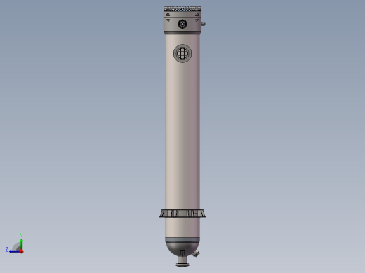 氨合成塔外壳SD图纸右视缩略图