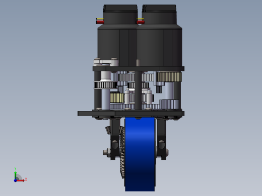 转向轮（电驱动）设计模型前视缩略图