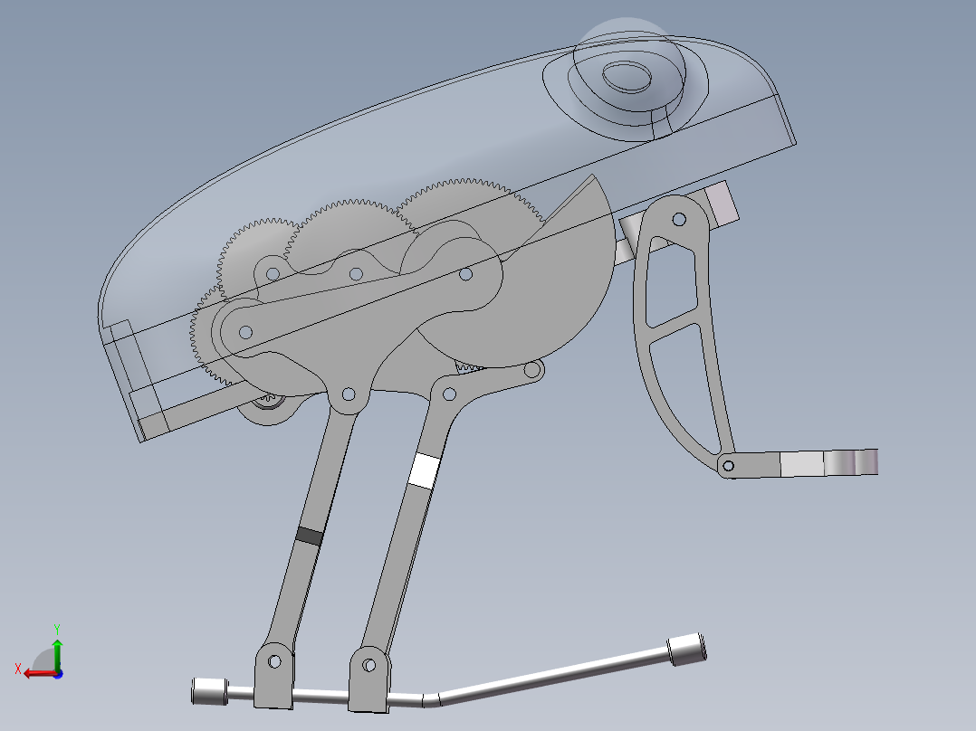 sw仿生青蛙后视图