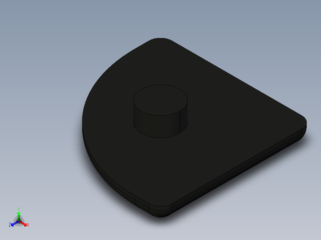 型材-BR 40X40R COVER CAP 3842548785正等轴测图