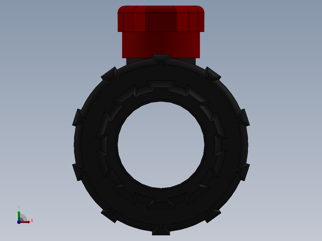 水管开关前视图