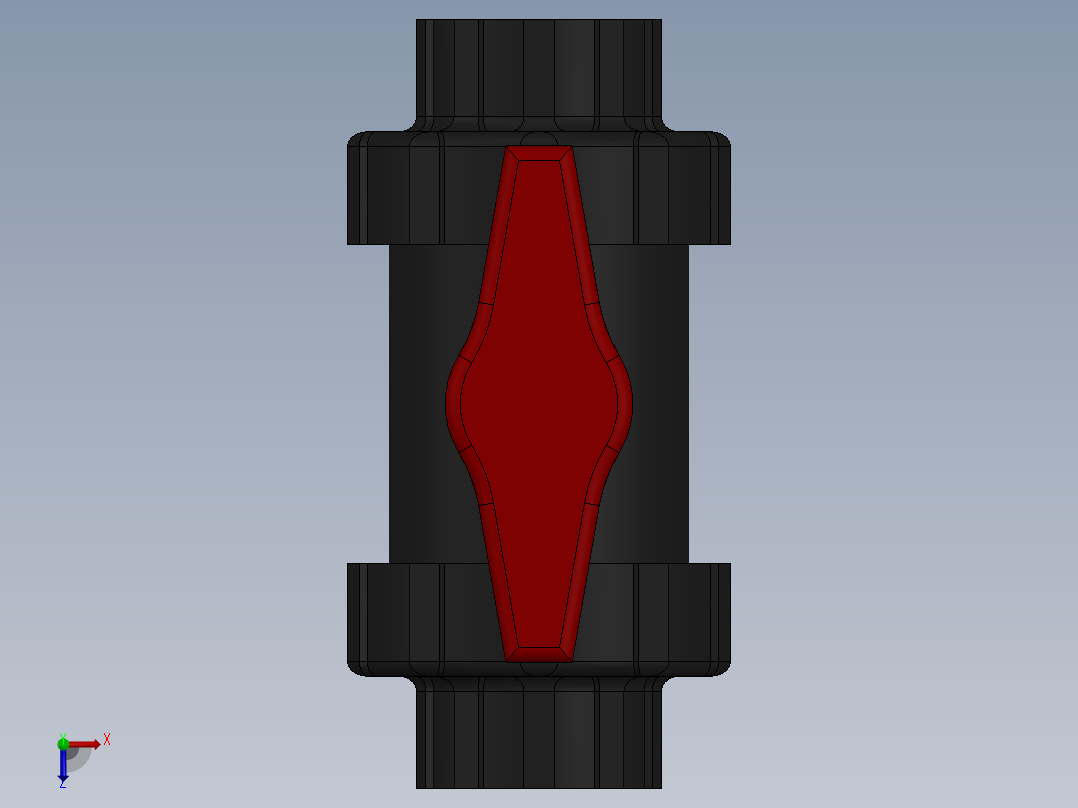 水管开关俯视图