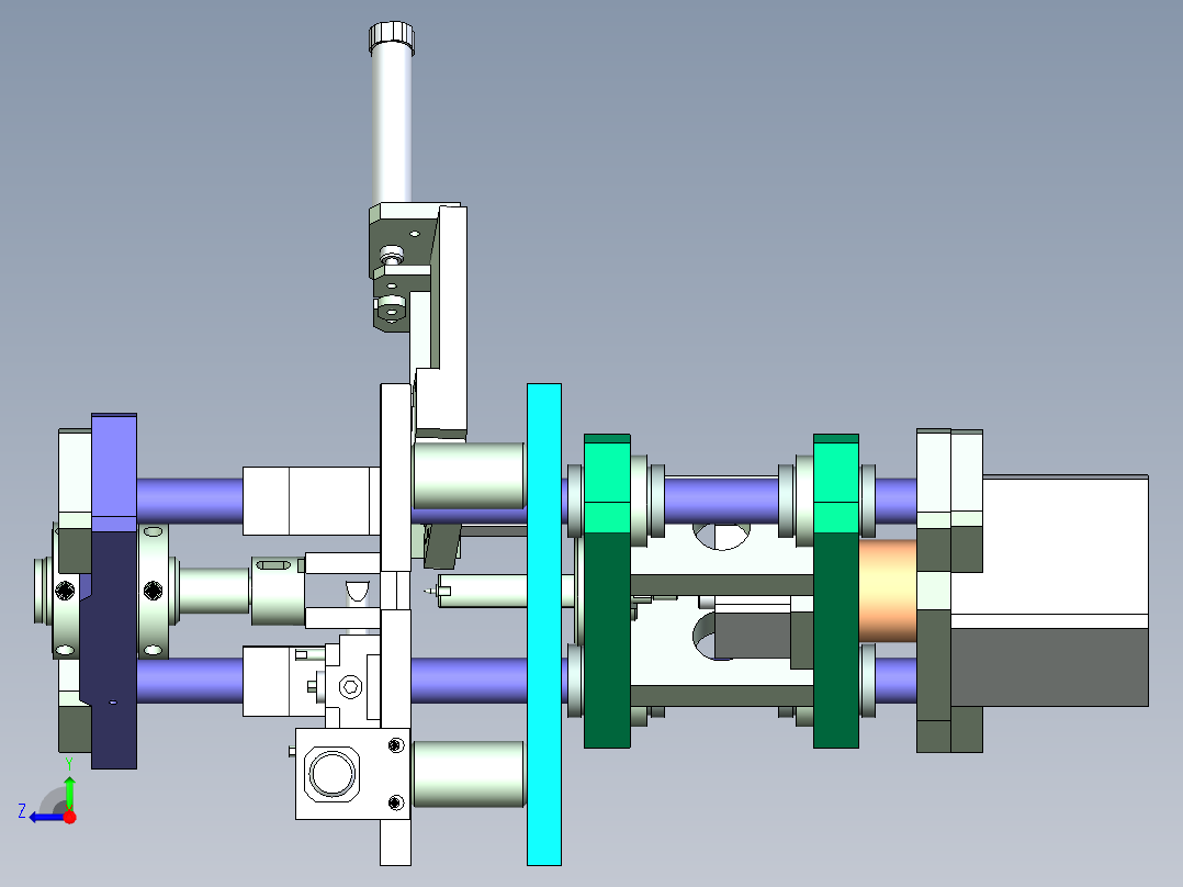 壳帽在线压入设备设计右视图