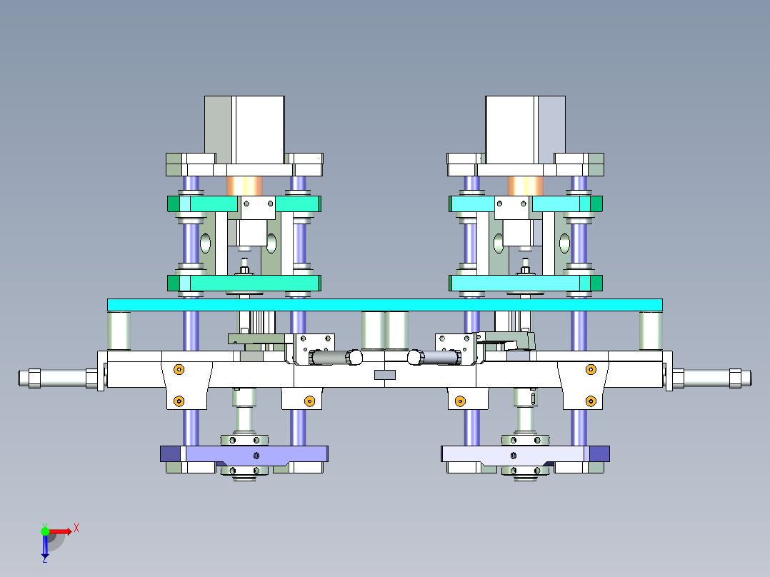 壳帽在线压入设备设计俯视图