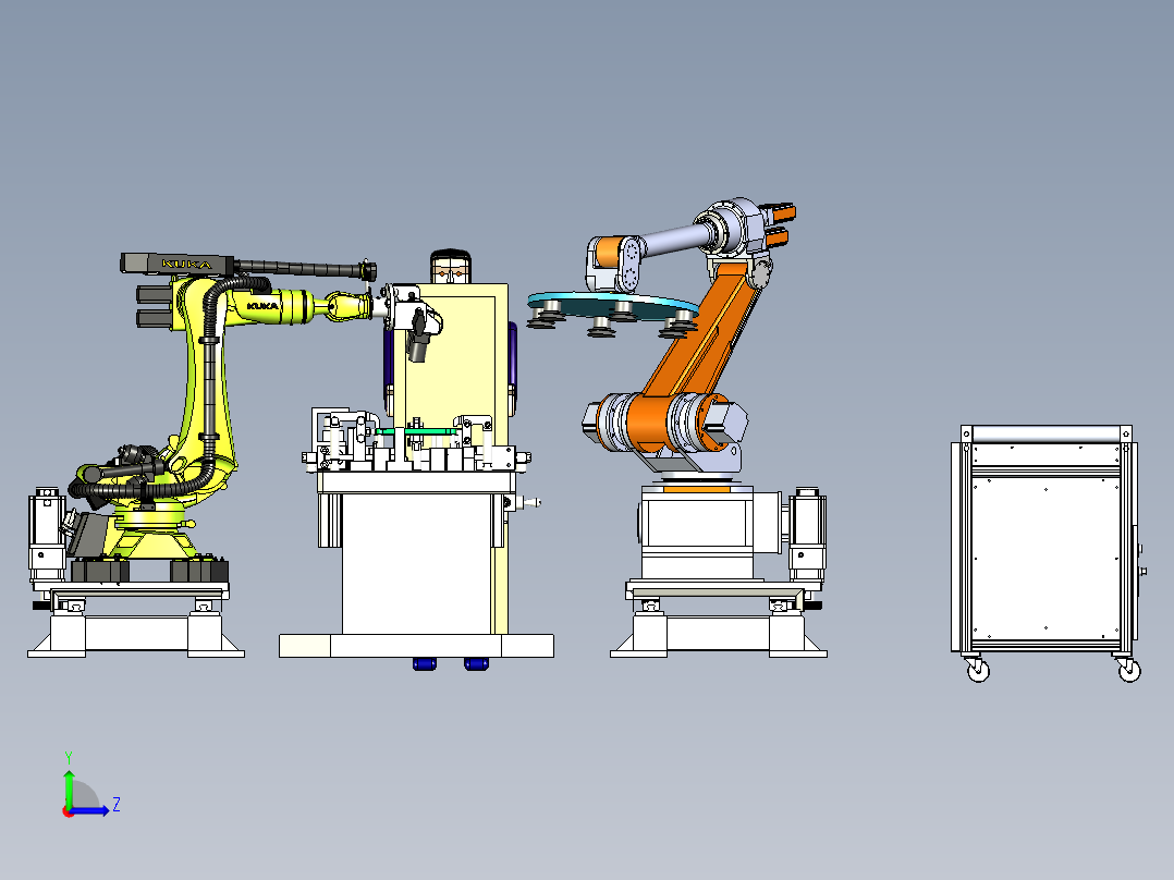 产品的视觉检测自动化岗位模拟左视图