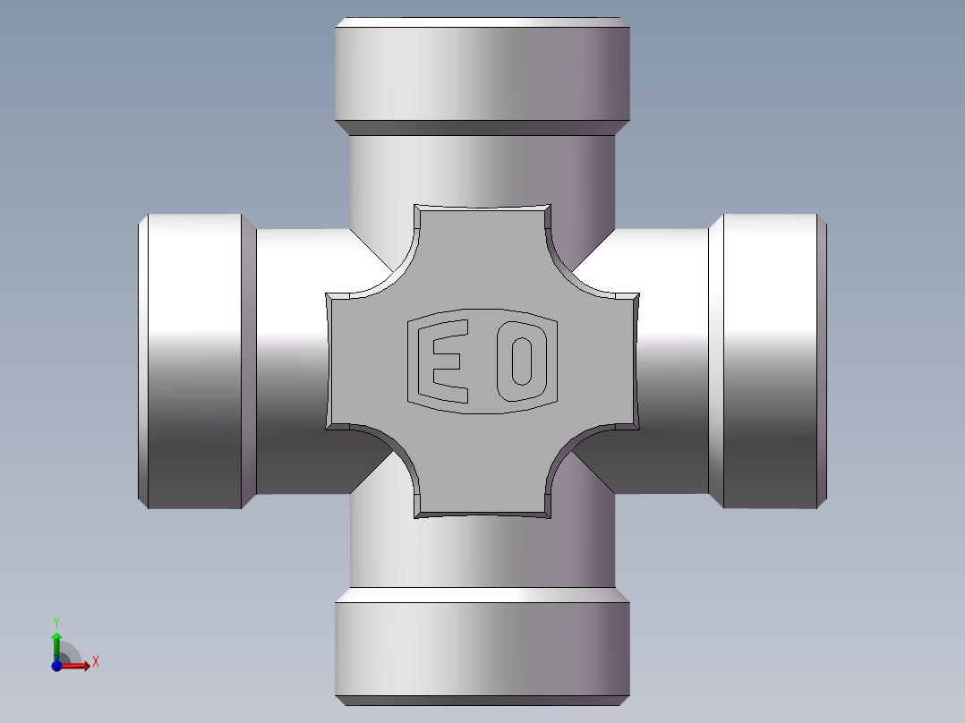XC+XD 四通接头、XD-36前视图