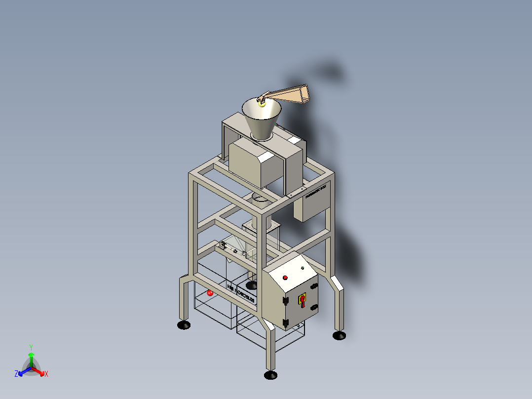 B3003477-金属探测器 ( GFMD - 100 )正等轴测图