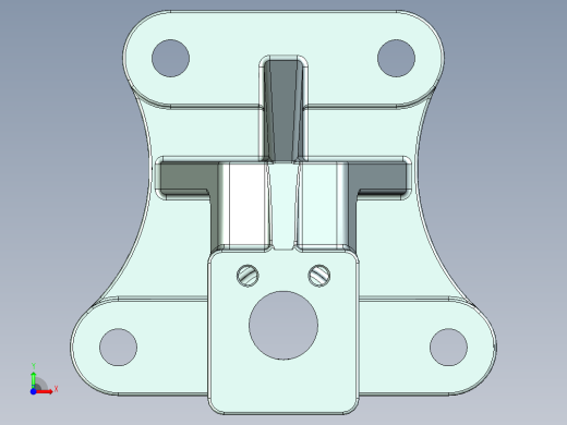 叶子弹簧挂架前视缩略图
