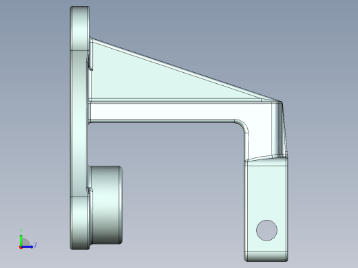 叶子弹簧挂架左视缩略图