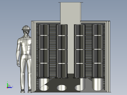 16立方每小时滤芯模型3D图纸 STEP格式左视缩略图