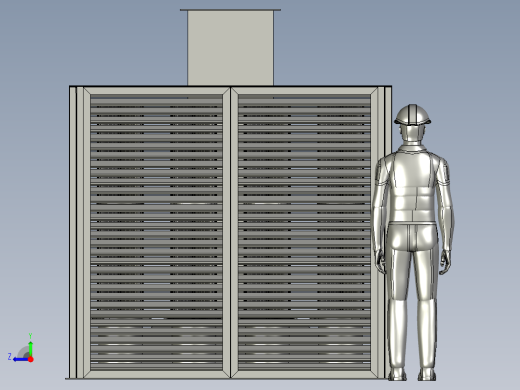 16立方每小时滤芯模型3D图纸 STEP格式右视缩略图