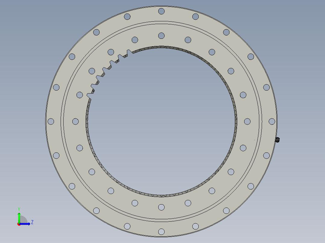 SolidWorks齿轮组左视图