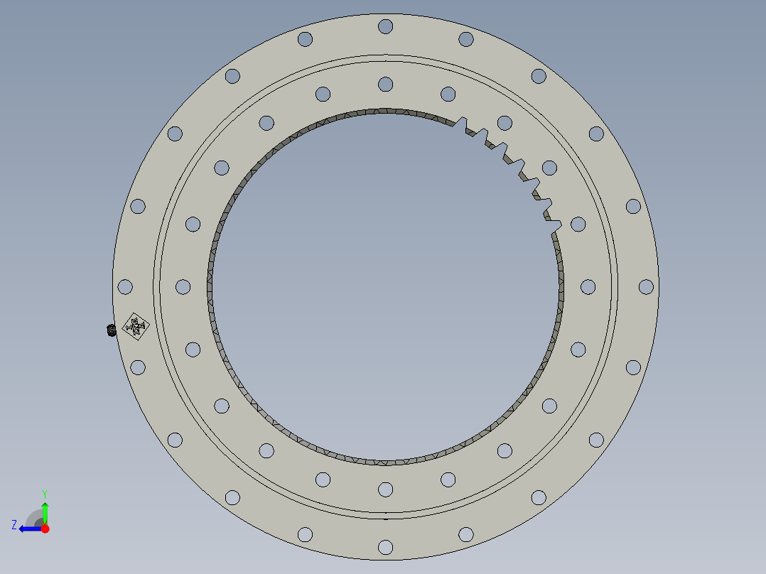 SolidWorks齿轮组右视图