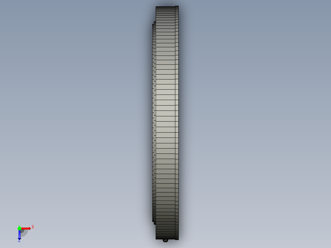 SolidWorks齿轮组俯视图