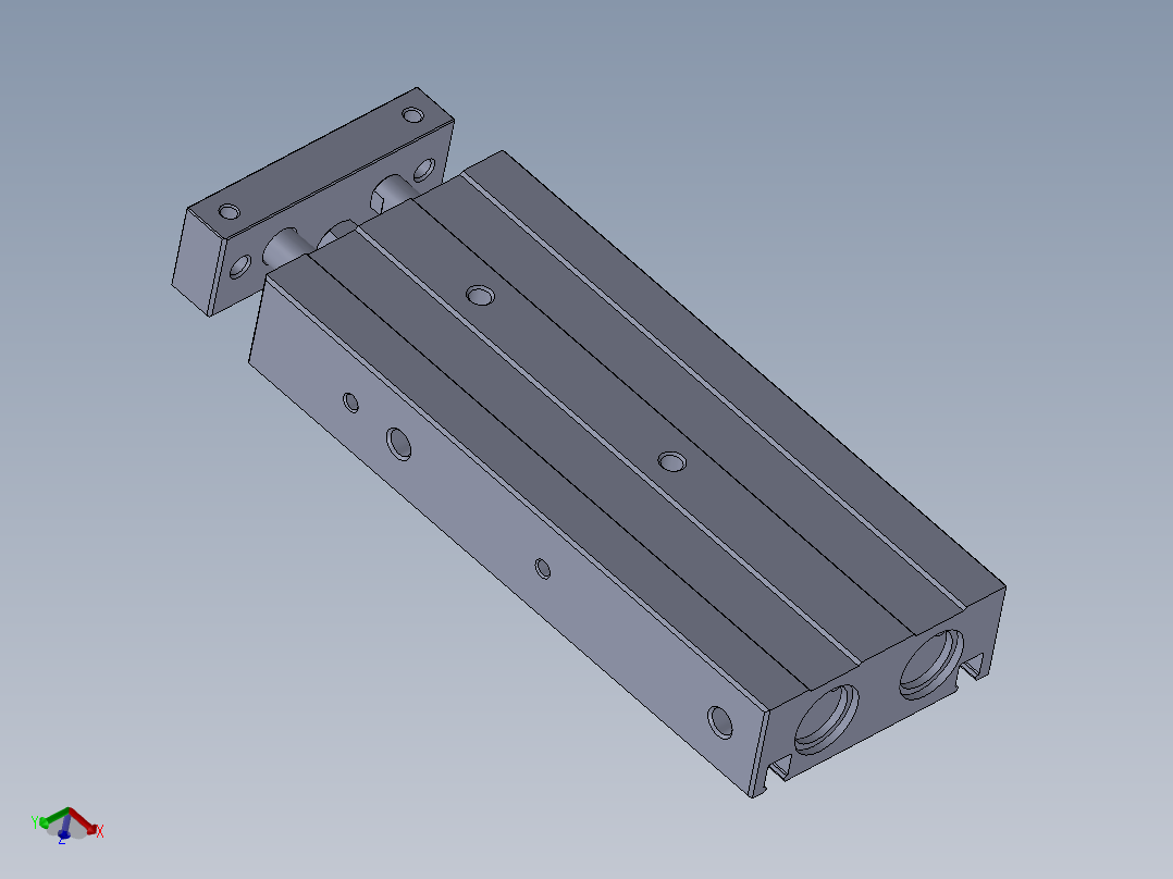 气缸TR-10x50-S-GP-1主视图