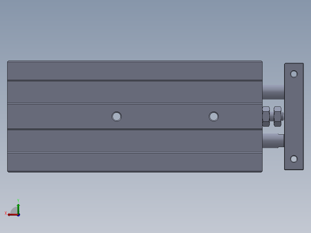 气缸TR-10x50-S-GP-1后视图