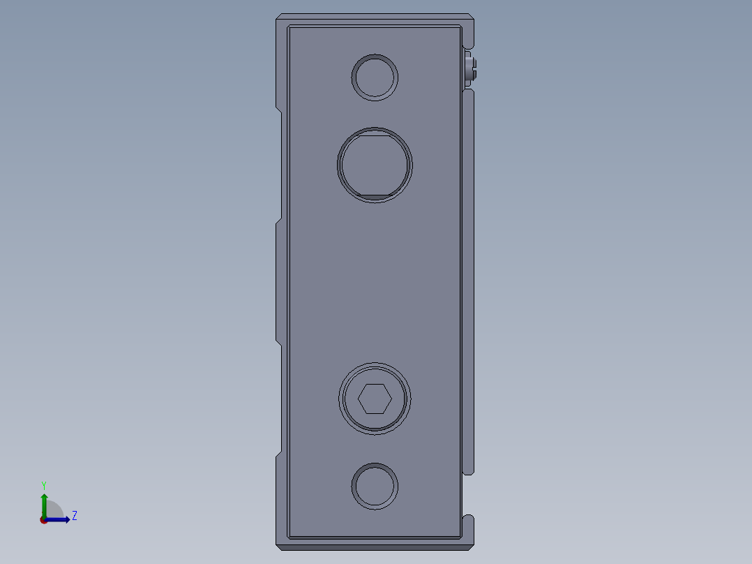 气缸TR-10x50-S-GP-1左视图