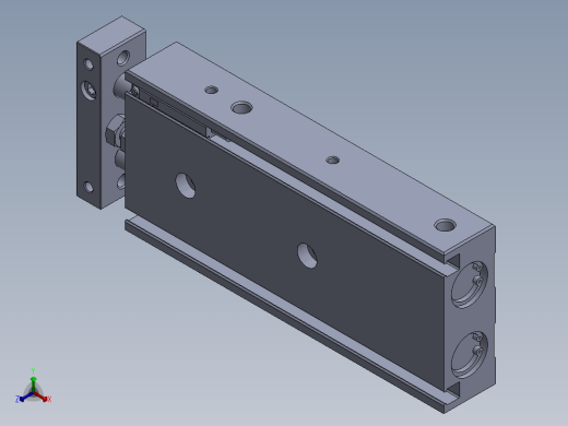 气缸TR-10x50-S-GP-1正等轴测缩略图
