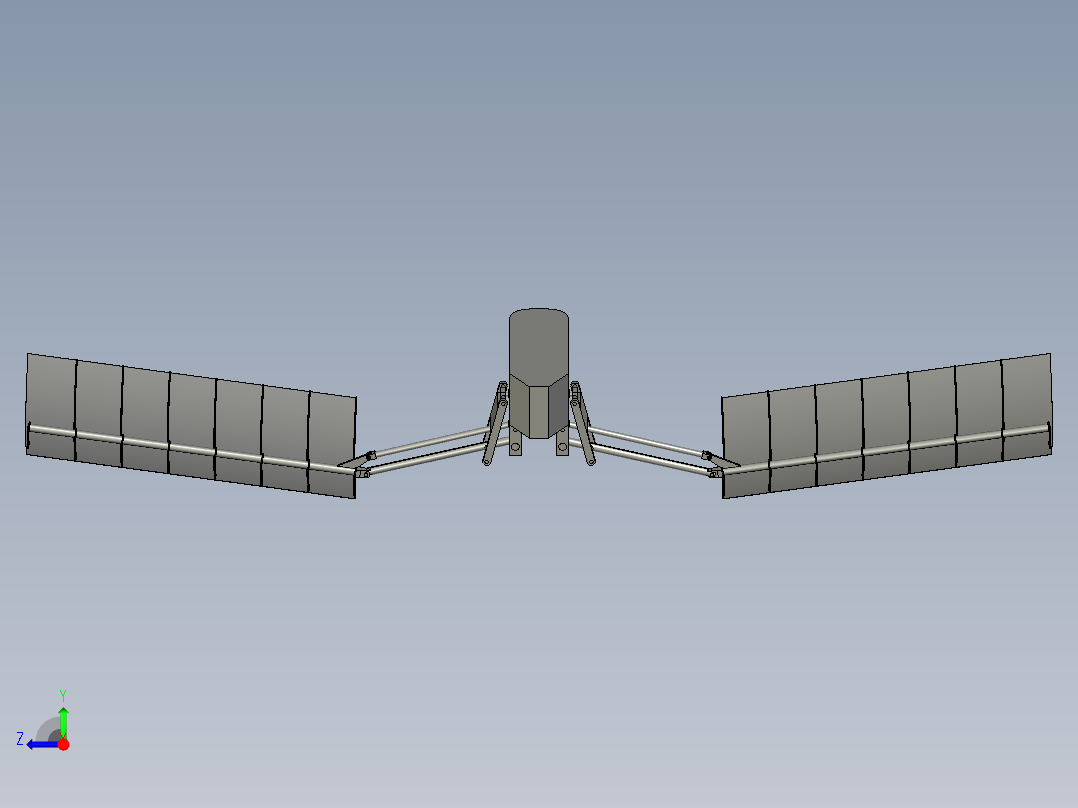 方便滑翔的动翼飞行器右视图