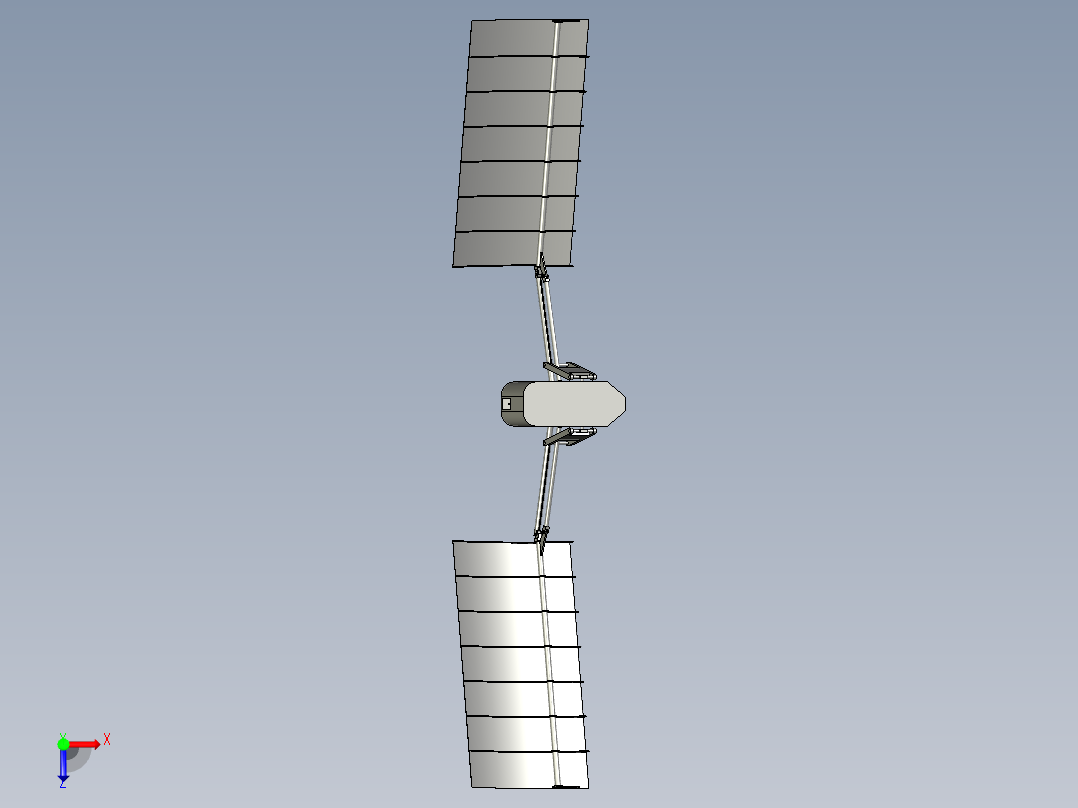 方便滑翔的动翼飞行器俯视图