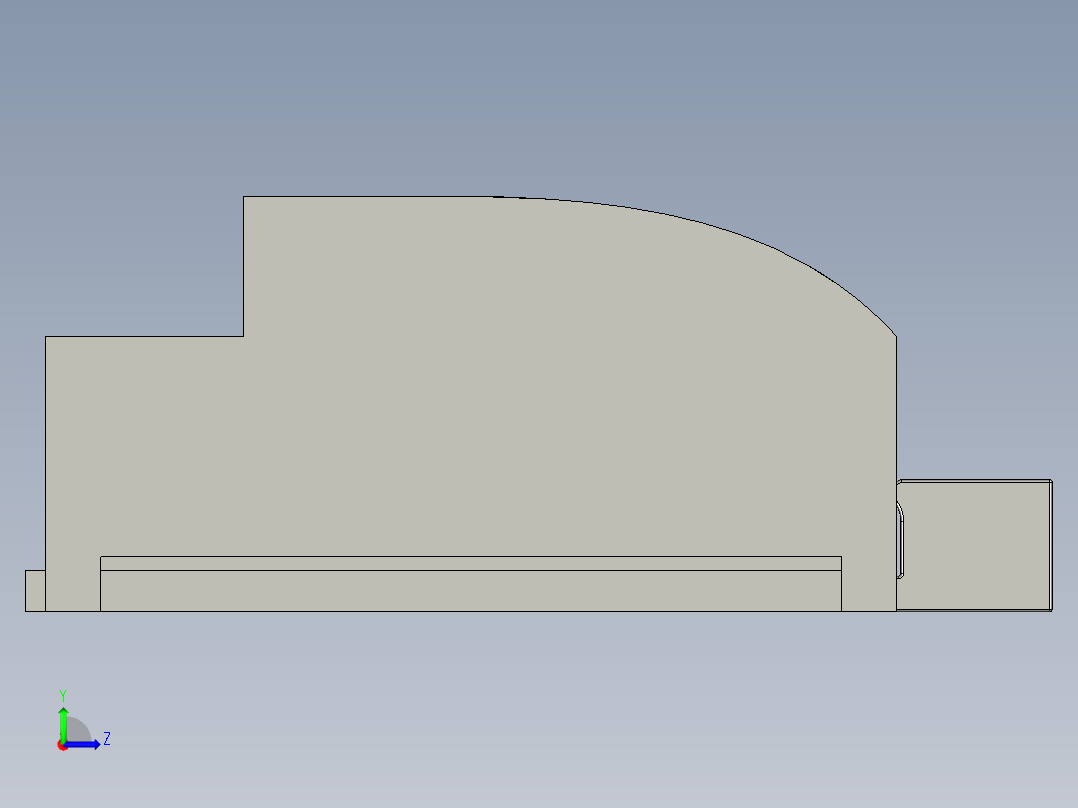香菇去蒂切柄装置左视图